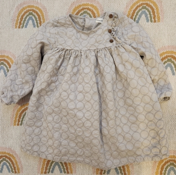 Oliver & Rain Other - Oliver & Rain 24 Months Sustainable Ethical Gray Patterned Dress